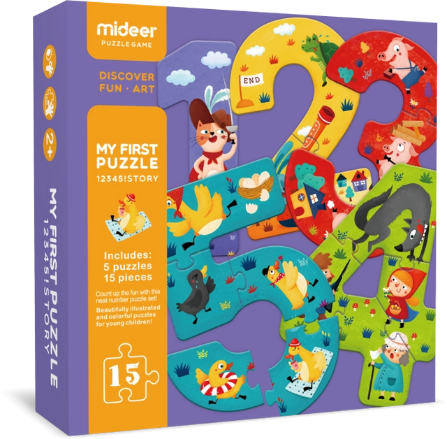 Mideer My First Puzzle 1 2 3 4 5！Story