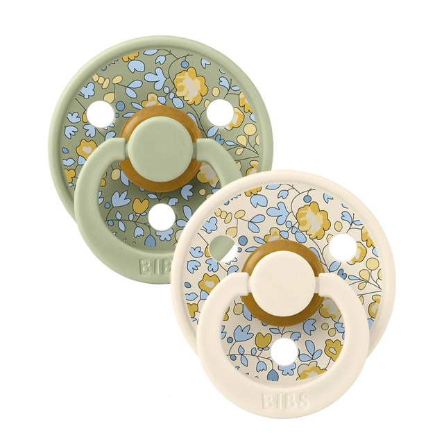 BIBS x LIBERTY Colour 2 Pack Eloise - Sage Mix