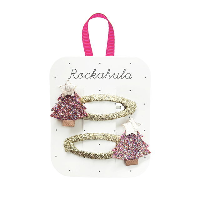 Rockahula Jolly Glitter Xmas Tree Clips