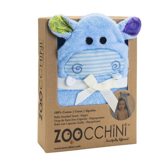 Zoocchini Baby towel - Hippo