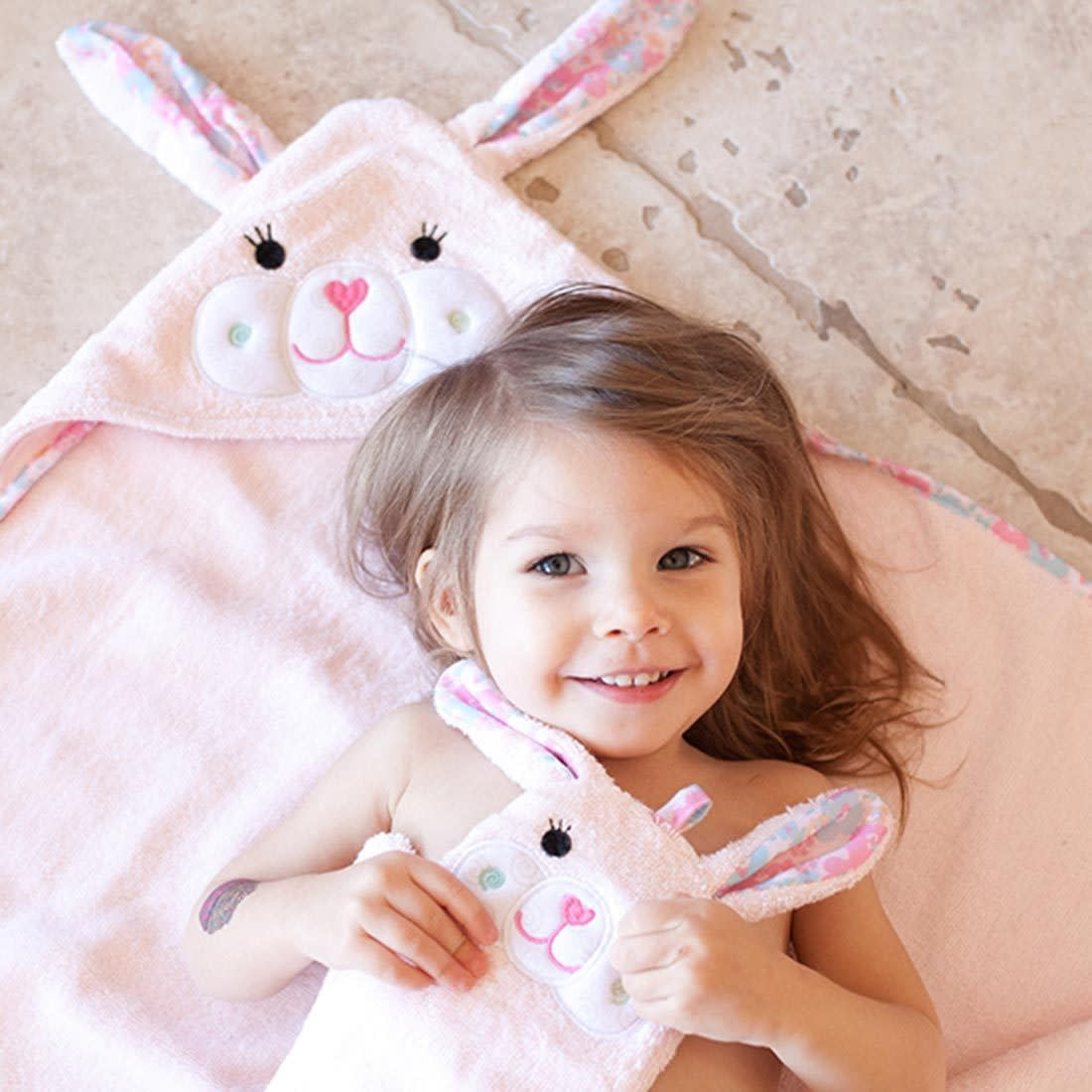 Zoocchini Baby towel - Bunny