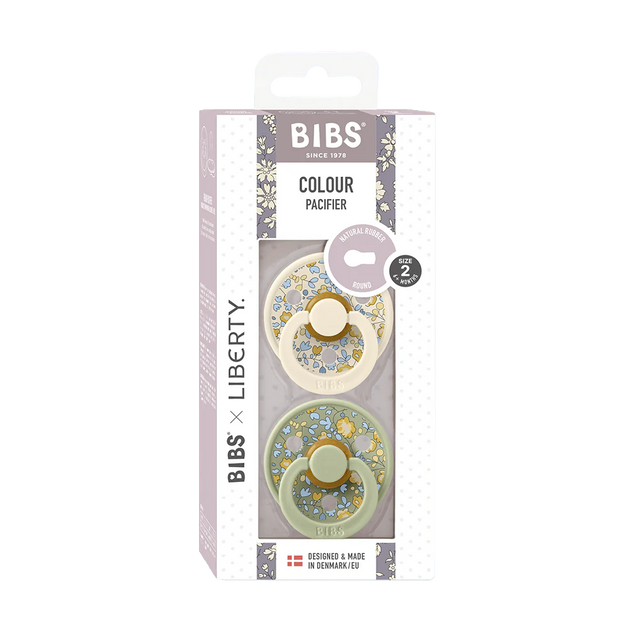 BIBS x LIBERTY Colour 2 Pack Eloise - Sage Mix