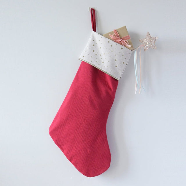 Rockahula Starry Christmas Stocking - Red