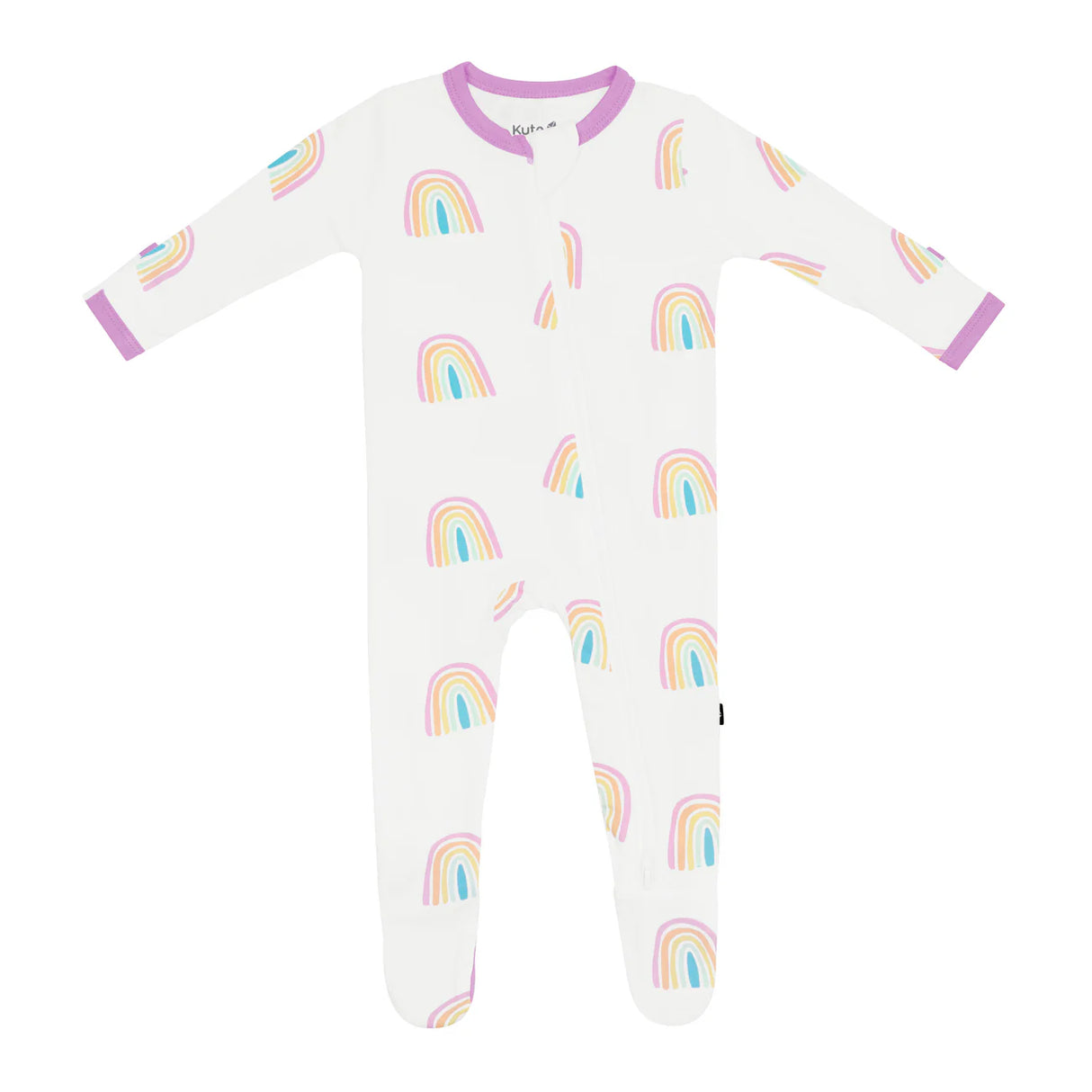 Kyte baby Zippered Footie in Poi Rainbow