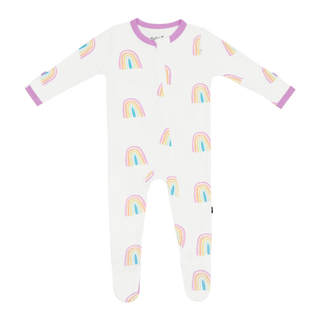 Kyte baby Zippered Footie in Poi Rainbow