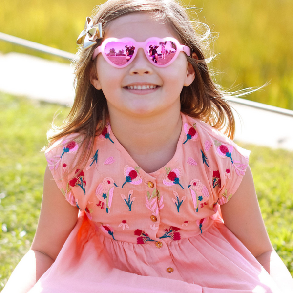 Babiators polarized Heart Sunglasses 6+ The Influencer(Pink)