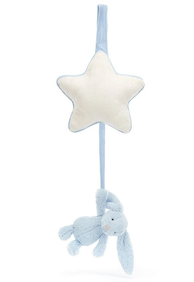 Jellycat Bashful Blue Bunny Musical Pull