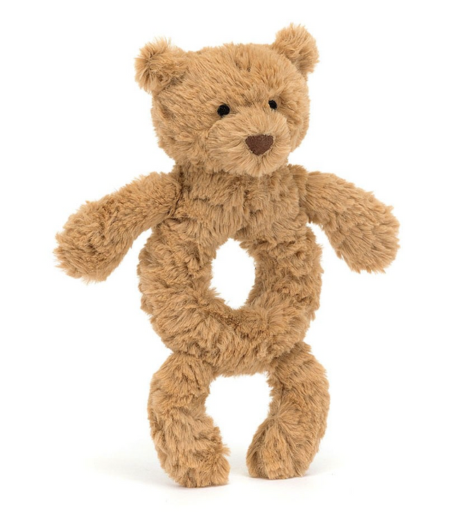 Jellycat Bartholomew Bear Ring Rattle