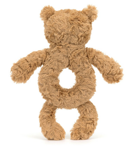 Jellycat Bartholomew Bear Ring Rattle