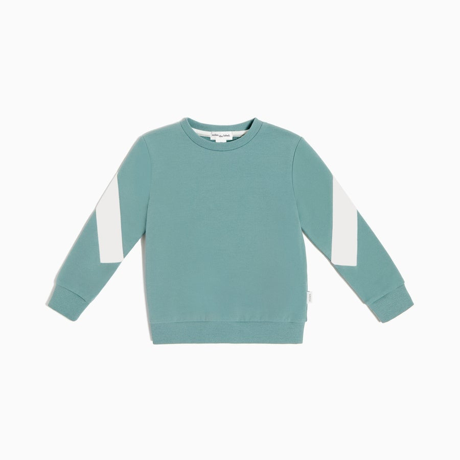 Miles the label Vintage Teal Sweatshirt with White Taping