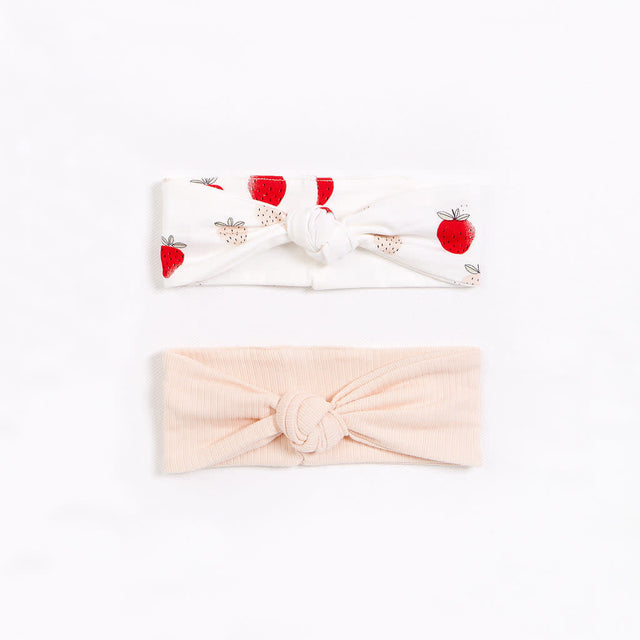 Petit lem "Strawberries & Cream" Headbands (2 pcs.)