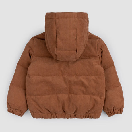 Miles The Label Copper Corduroy Hooded Packable - Brown