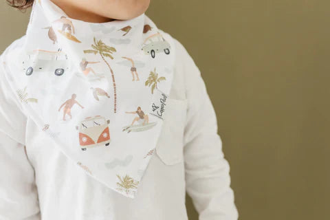 Copper Pearl Baby Bandana Bibs -  Maui