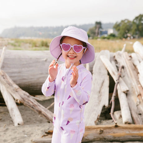 JAN&JUL Kids Water Repellent Bucket Hats | Lavender