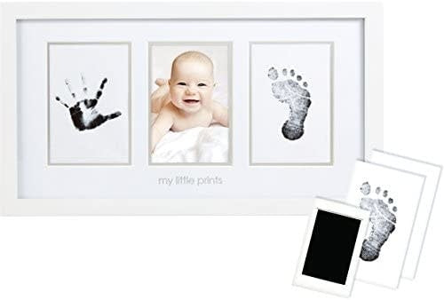 Pearhead baby prints photo frame - white
