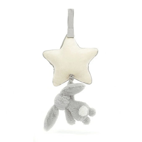 Jellycat Bashful Grey Bunny Musical Pull