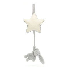 Jellycat Bashful Grey Bunny Musical Pull