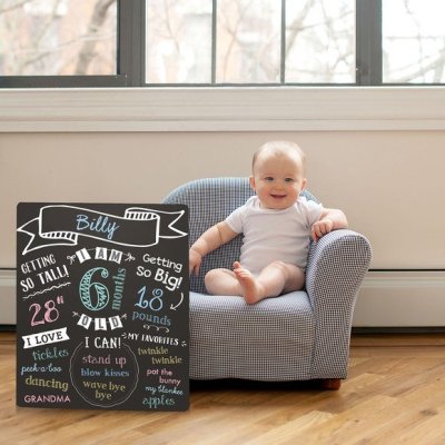 Baby's Monthly Milestone Chalkboard