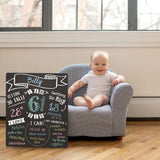 Baby's Monthly Milestone Chalkboard