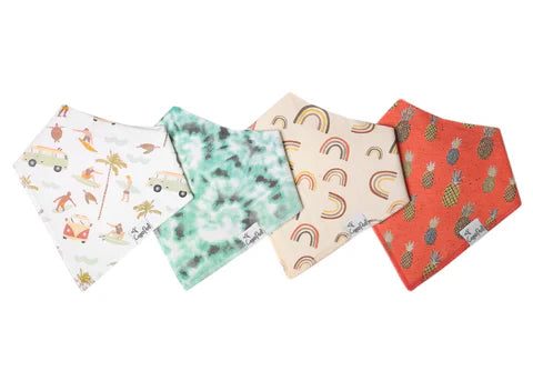 Copper Pearl Baby Bandana Bibs -  Maui