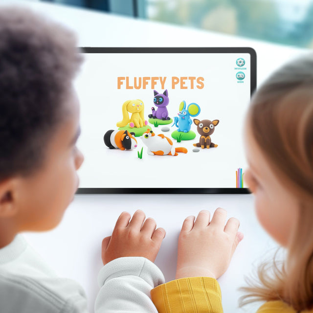 Hey Clay Fluffy Pets Set