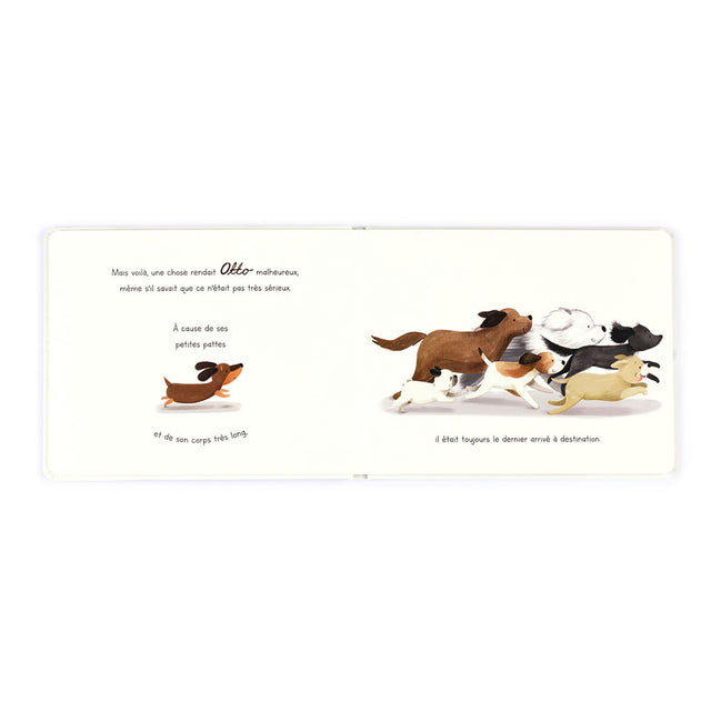 Jellycat Otto Le Petit Chien Saucisse Livre Book