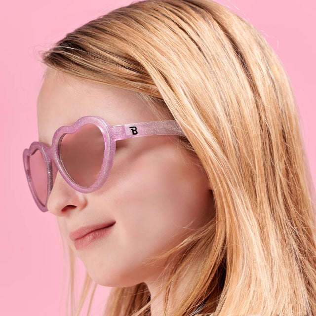 Babiators - Non-Polarized Mirrored Heart Sunglasses | Sparkle Squad