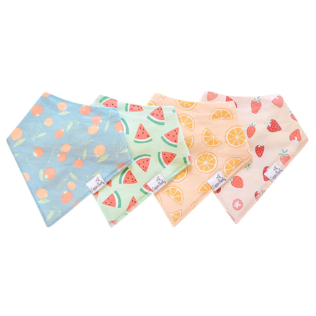 Copper Pearl Baby Bandana Bibs -  Clementine