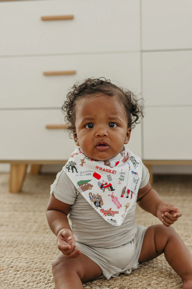 Copper Pearl Baby Bandana Bibs - Christmas Classics