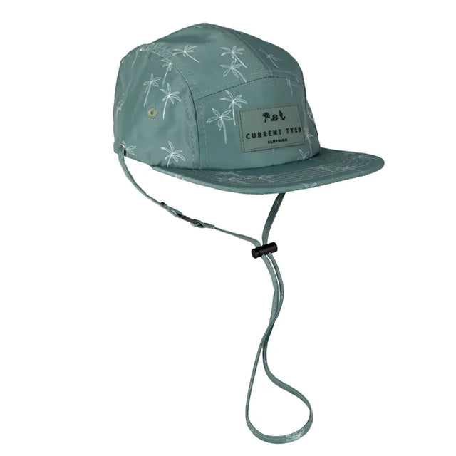 Current Tyed Classic Waterproof Snapback Hats -Green Palms