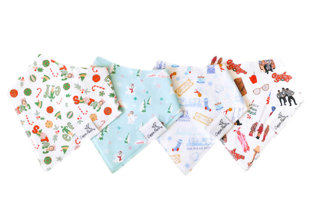 Copper Pearl Baby Bandana Bibs - Christmas Classics