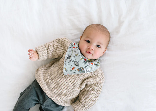 Copper Pearl Baby Bandana Bibs -  Lumberjack