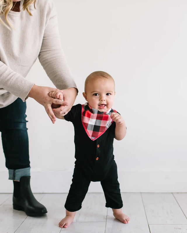 Copper Pearl Baby Bandana Bibs -  Lumberjack