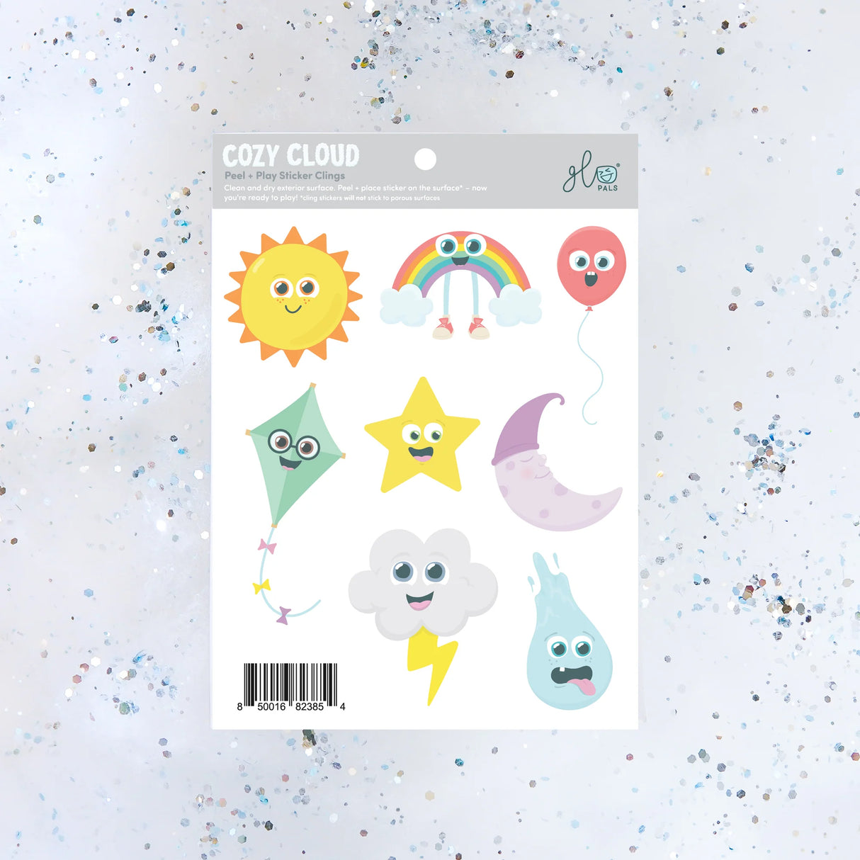 Glo Pals Peel + Play Cling Stickers