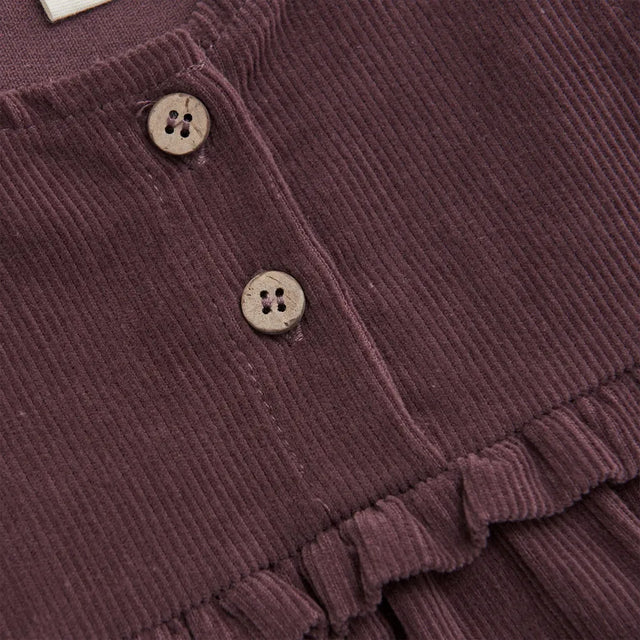 Fixoni Corduroy Romper - Plum