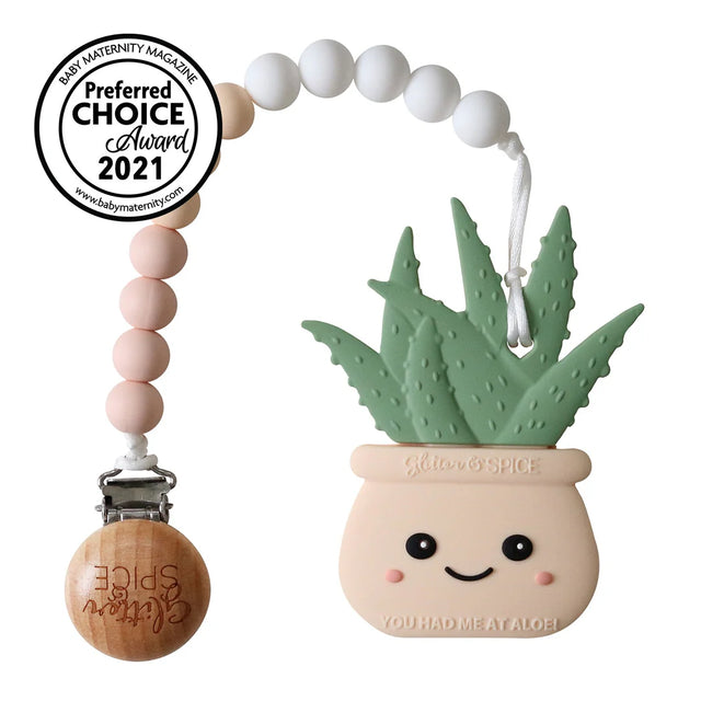 Glitter and Spice - Aloe Plant Silicone Teether