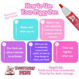 Piggy Paint Nail Polish Pen - Razzle Red