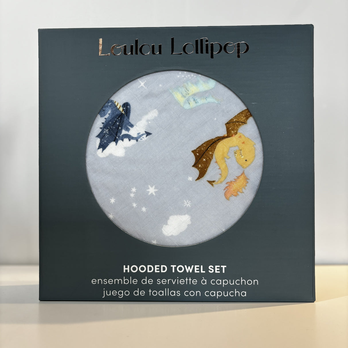 Loulou Lollipop Hooded Towel Set - Magical Dragons
