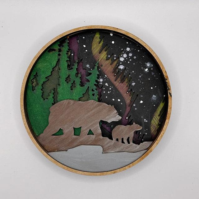 Our little makery Bear Kit Shadow Box Kit