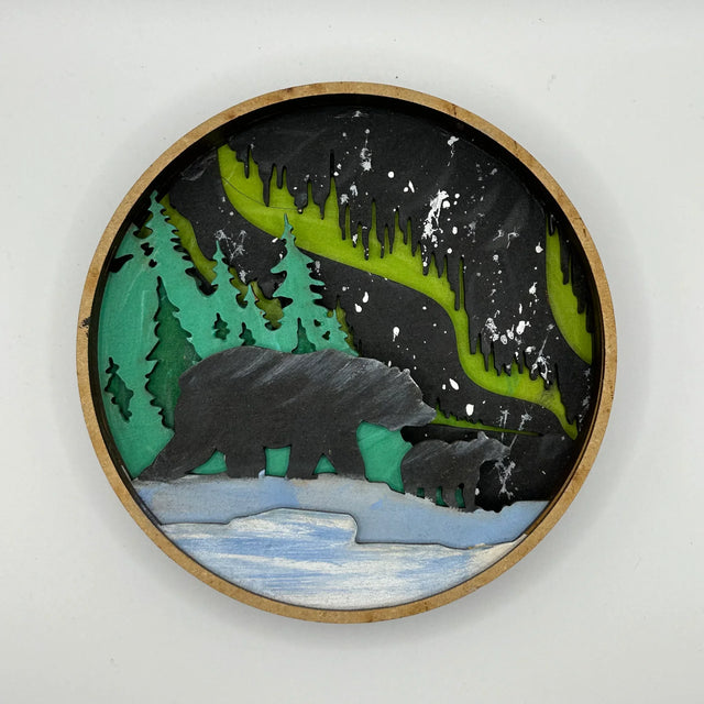 Our little makery Bear Kit Shadow Box Kit