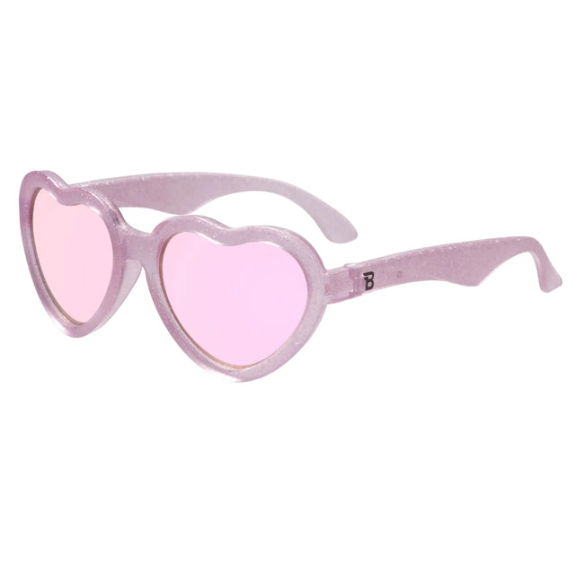 Babiators - Non-Polarized Mirrored Heart Sunglasses | Sparkle Squad