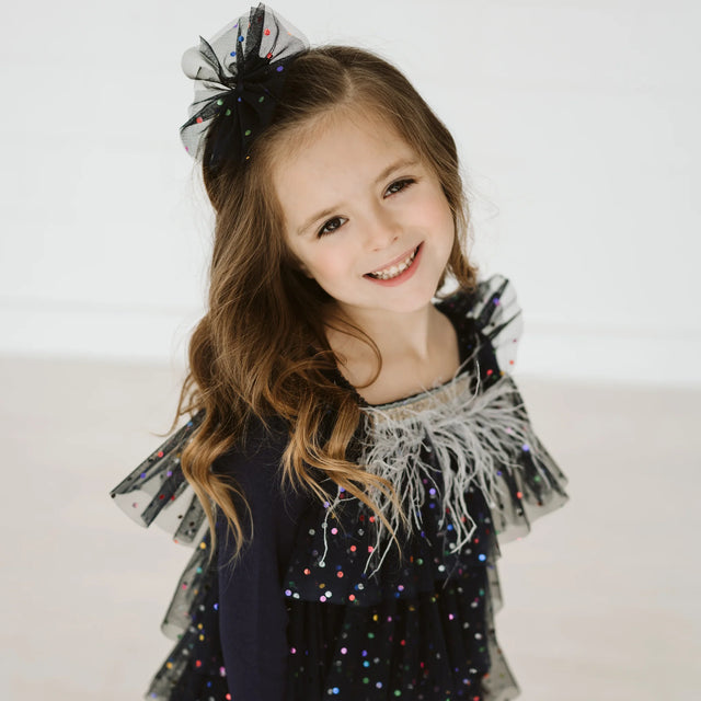 PETITE HAILEY Dot Layered Tutu - Navy