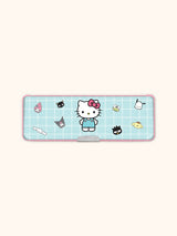 Hello Kitty and Friends Blue Grid Pencil Case