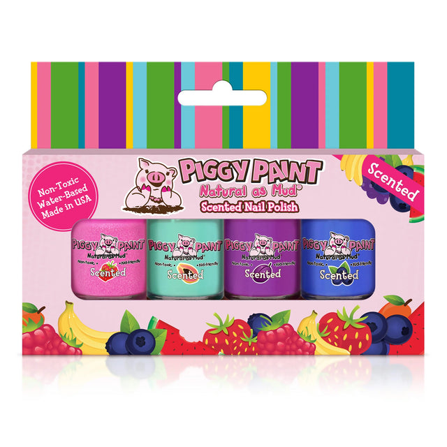 Piggy Paint Scented Fruit Fairy 4 Polish - Gift Set