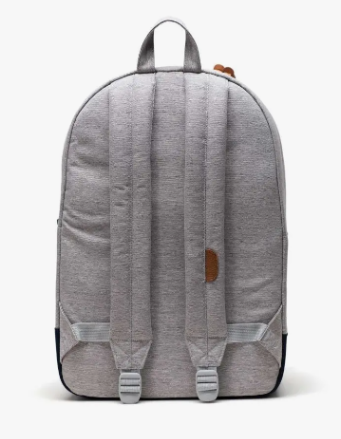 Herschel heritage Backpack - light grey crosshatch / peacoat