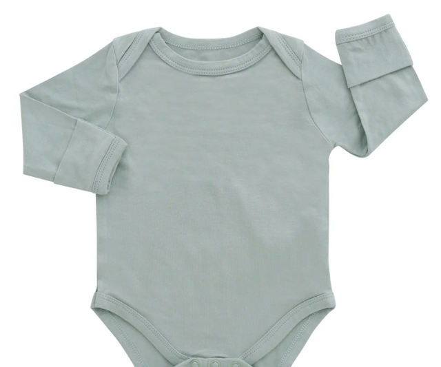 Belan.J Baby Bamboo Long Sleeve Onesie - Sage