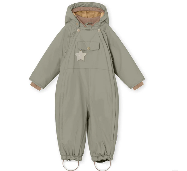 Mini A Ture Wisti Fleece Lined Snowsuit - Vert