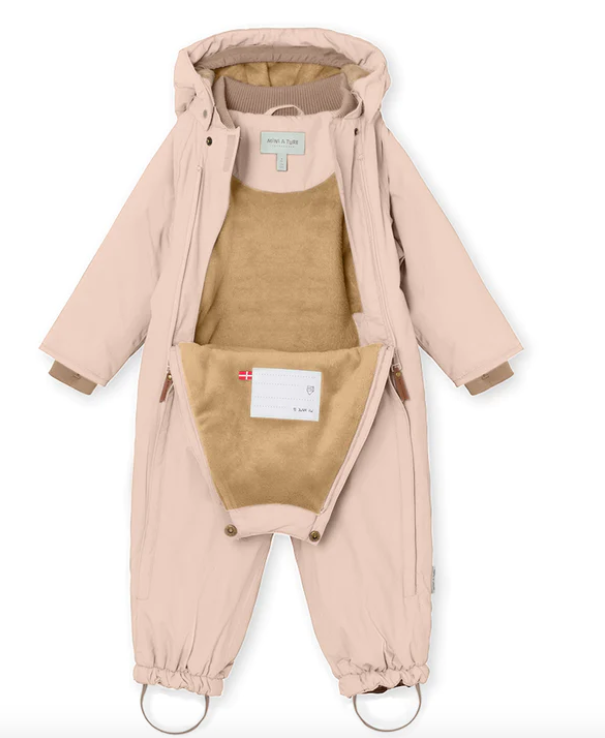 Mini A Ture Wisti Fleece Lined Snowsuit - Rose Dust