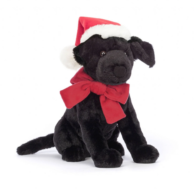 Jellycat Winter Warmer Pippa Black Labrador