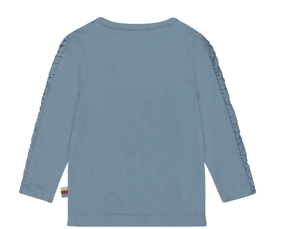 Dirkje girls longsleeve soft blue - Smlie